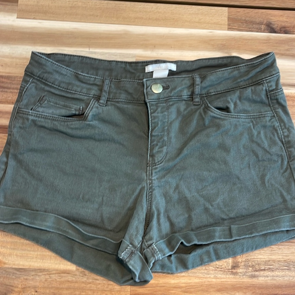 Olive green shorts